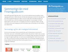 Tablet Screenshot of finansguide.com